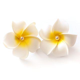Flower Hair Clip Yellow - One Size