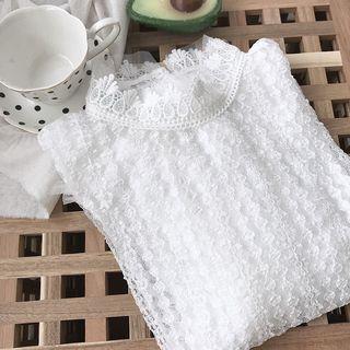 Long-sleeve Lace Top As Shown In Figure - One Size