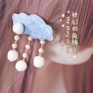 Snowing Cloud Hair Clip
