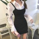 Sleeveless Denim Mini Bodycon Dress