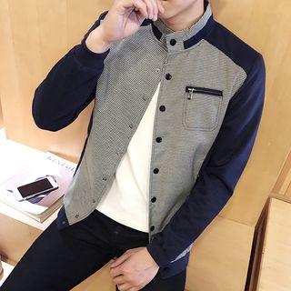 Check Panel Button Jacket