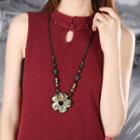Gemstone Floral Necklace As Shown In Figure - 80cm
