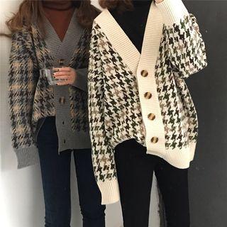 Patterned Buttoned Cardigan