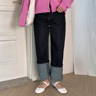 Wide-fit Turnup-hem Jeans