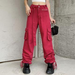 Drawstring Baggy Cargo Pants