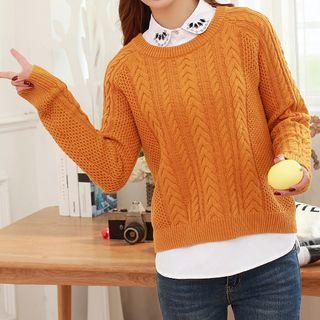 Embellished Collar Sleeveless Blouse