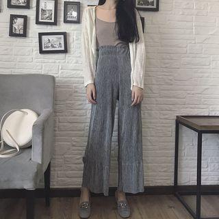 High Waist Pleated Wide Leg Pants