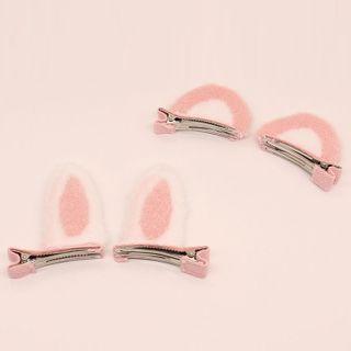 Fleece Ear Accent Hair Clip (various Deisngs)