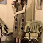 Long-sleeve Top / Sleeveless Knit Dress