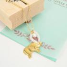Golden Thai Elephant Necklace