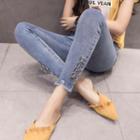Hooped Skinny Jeans