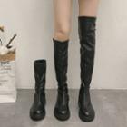 Faux Leather Mid-calf Boots / Knee-high Boots / Over-the-knee Boots