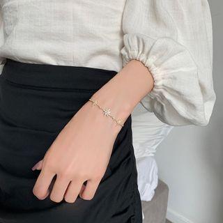 Rhinestone Star Bracelet Bracelet - Star - Rhinestone - One Size