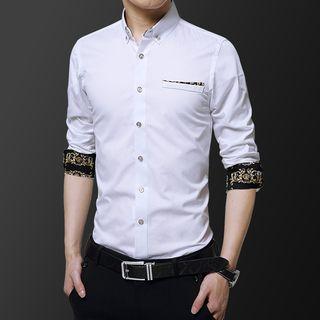 Print Pocketed Shirt