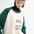 Tiger Print Raglan Sweatshirt