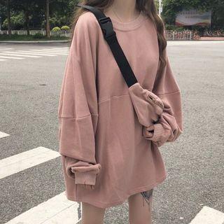 Plain Pullover With Waist Bag