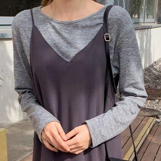 Round-neck Dip-back M Lange T-shirt