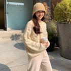 Cable Knit Sweater / Knit Wide-leg Pants