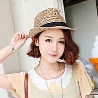 Belted Straw Hat