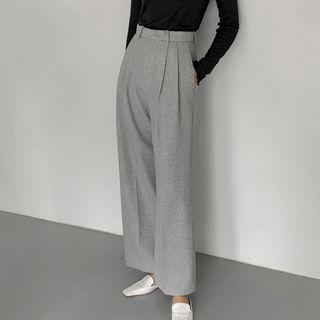 Waffle Wide-leg Pants