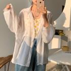 Plain Loose-fit Light Blouse