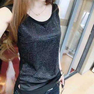 Sequined Long-sleeve Top / Vest