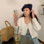 Square-neck Cropped Jacket