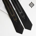 Embroidered Cat Neck Tie