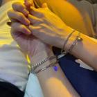 Couple Matching Heart Bracelet 1 Pair - Couple Matching Heart Bracelet - Silver - One Size