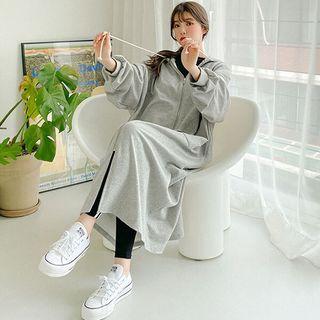 Oversized Maxi Zip-up Hoodie