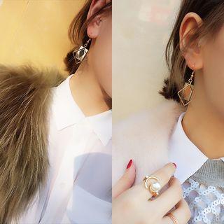 Square Non-matching Dangle Earrings