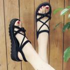 Strappy Wedge-heel Sandals