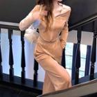 Zipped Jacket / Wide-leg Sweatpants