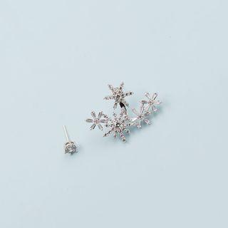 Flower Non-matching Stud Earrings