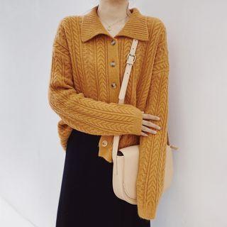 Chunky Knit Collared Cardigan