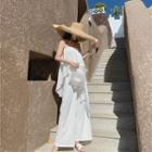 Ruffled Strapless Wide-leg Jumpsuit