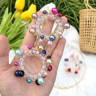Bead Coil Hair Tie