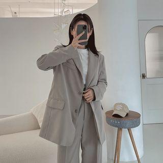 Pocket-back Loose-fit Blazer
