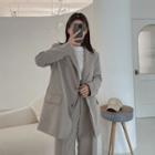 Pocket-back Loose-fit Blazer
