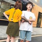 Couple Matching Short-sleeve Numbering T-shirt