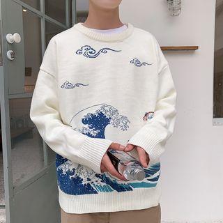 Wave Graphic Sweater
