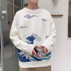 Wave Graphic Sweater