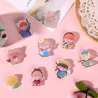 Cartoon Plastic Brooch
