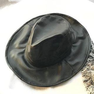 Faux Leather Fedora