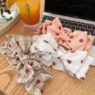 Strawberry Bow-accent Face Wash Headband