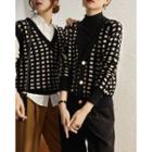 Houndstooth Cardigan / Sweater Vest