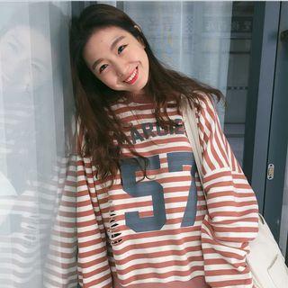 Ripped Striped Pullover