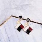 Color Block Ear Stud As Shown In Figure - One Size