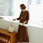 Set: Layered-hem T-shirt + Maxi Skirt