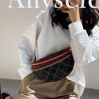 Chain Quilted Sling Bag